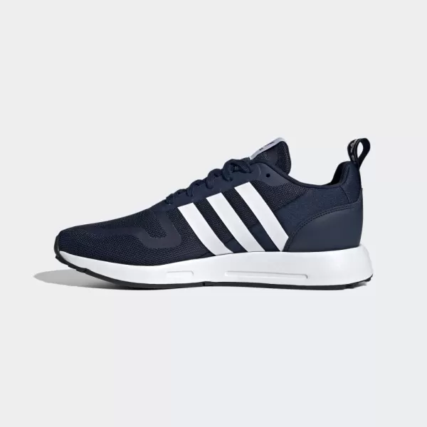 imageadidas UnisexChild Smooth Runner Elastic SneakerCollegiate NavyWhiteDash Grey