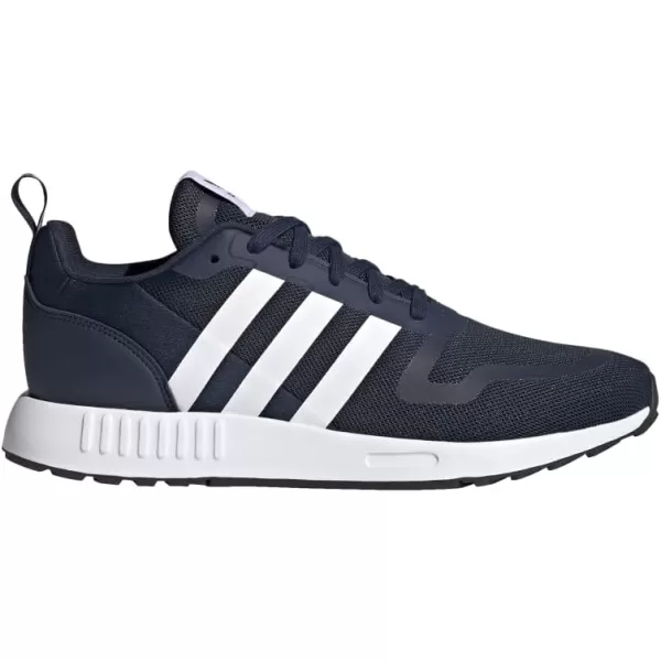 imageadidas UnisexChild Smooth Runner Elastic SneakerCollegiate NavyWhiteDash Grey