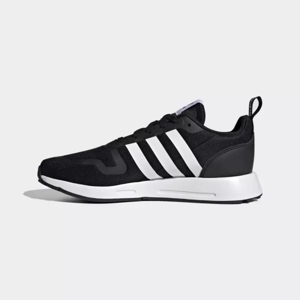 imageadidas UnisexChild Smooth Runner Elastic SneakerCore BlackWhiteCore Black