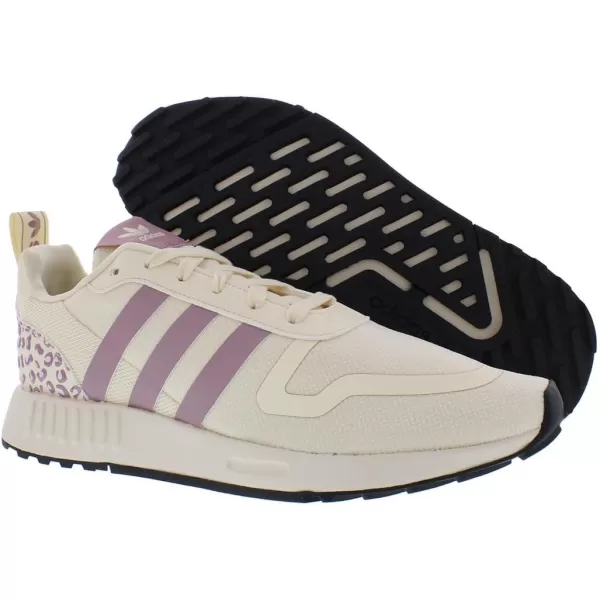 imageadidas UnisexChild Smooth Runner Elastic SneakerEcru TintMagic MauveBlack