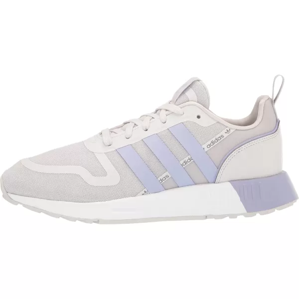 imageadidas UnisexChild Smooth Runner Elastic SneakerGrey OneDuspurWhite