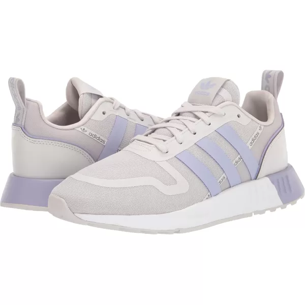 imageadidas UnisexChild Smooth Runner Elastic SneakerGrey OneDuspurWhite