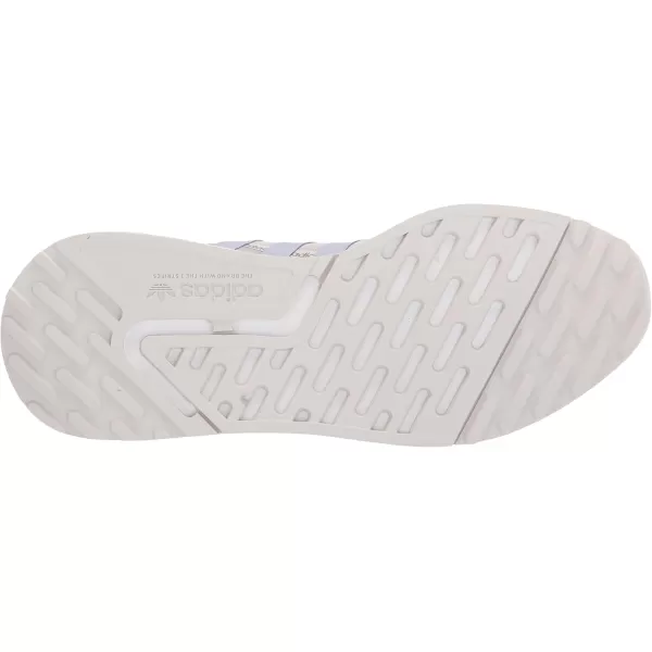 imageadidas UnisexChild Smooth Runner Elastic SneakerGrey OneDuspurWhite