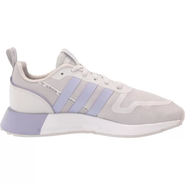 imageadidas UnisexChild Smooth Runner Elastic SneakerGrey OneDuspurWhite