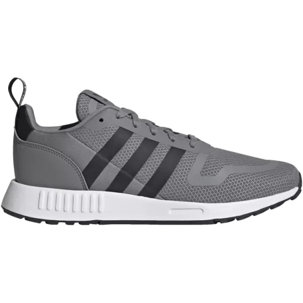 imageadidas UnisexChild Smooth Runner Elastic SneakerGreyBlackWhite