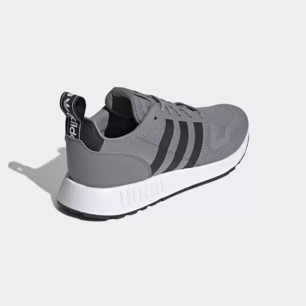 imageadidas UnisexChild Smooth Runner Elastic SneakerGreyBlackWhite