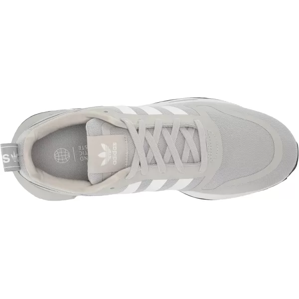 imageadidas UnisexChild Smooth Runner Elastic SneakerGreyWhiteBlack