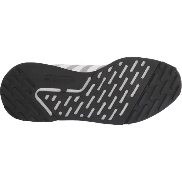 imageadidas UnisexChild Smooth Runner Elastic SneakerGreyWhiteBlack