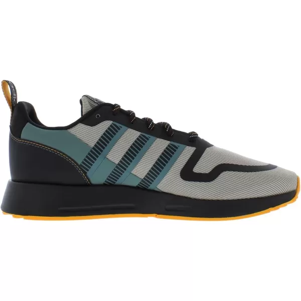 imageadidas UnisexChild Smooth Runner Elastic SneakerLight BrownHazy EmeraldOrange Rush