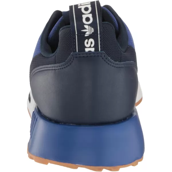 imageadidas UnisexChild Smooth Runner Elastic SneakerSemi Lucid BlueWhiteNight Indigo