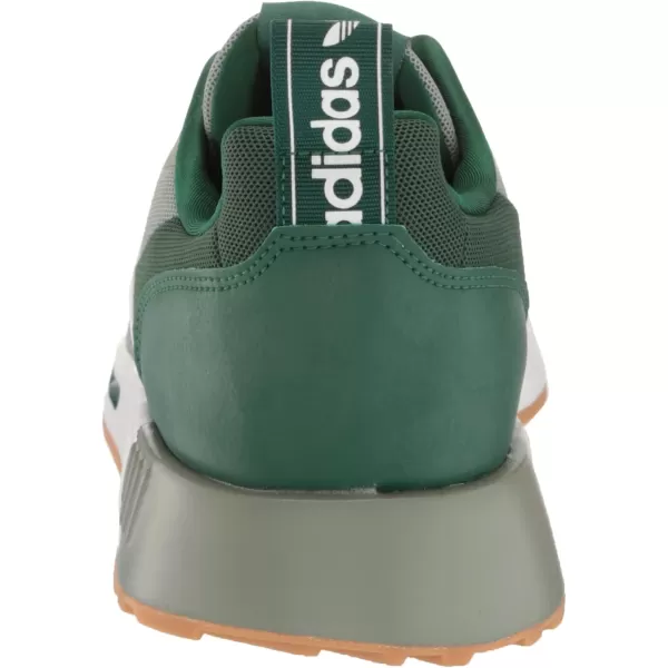 imageadidas UnisexChild Smooth Runner Elastic SneakerSilver GreenWhiteDark Green