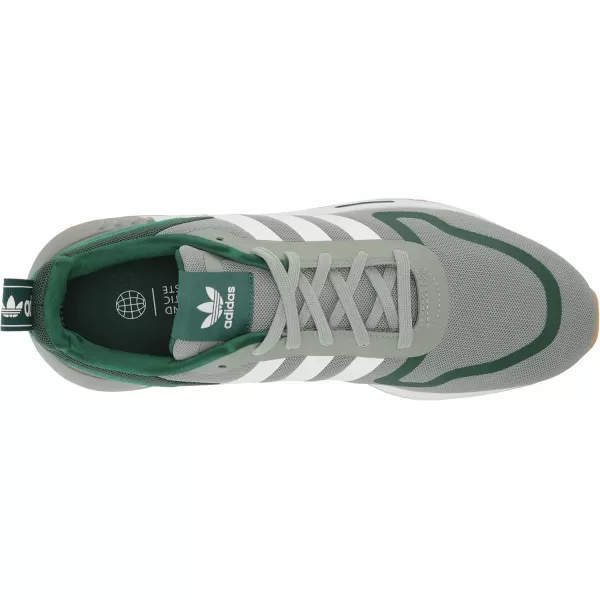 imageadidas UnisexChild Smooth Runner Elastic SneakerSilver GreenWhiteDark Green