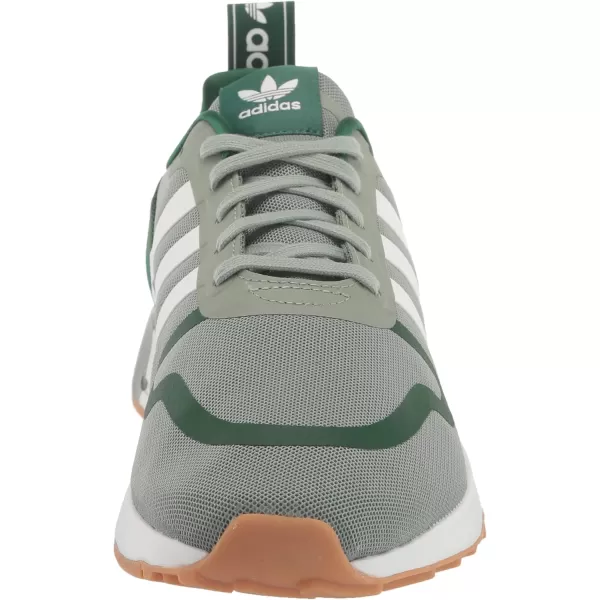 imageadidas UnisexChild Smooth Runner Elastic SneakerSilver GreenWhiteDark Green