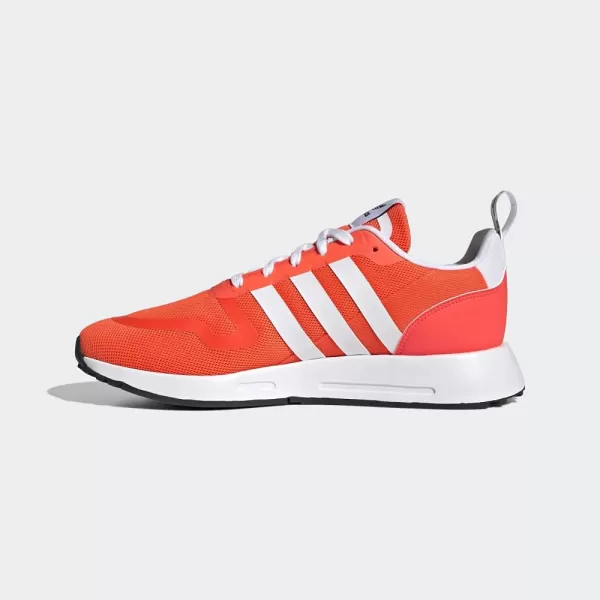 imageadidas UnisexChild Smooth Runner Elastic SneakerSolar RedWhiteBlack