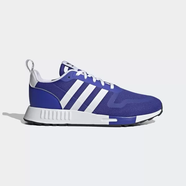 imageadidas UnisexChild Smooth Runner Elastic SneakerSonic InkWhiteGrey