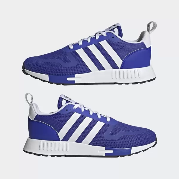 imageadidas UnisexChild Smooth Runner Elastic SneakerSonic InkWhiteGrey