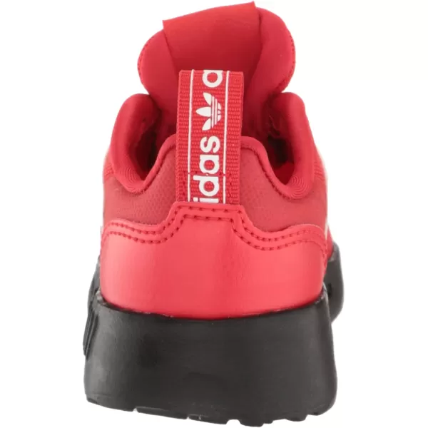 imageadidas UnisexChild Smooth Runner Elastic SneakerVivid RedWhiteBlack Elastic