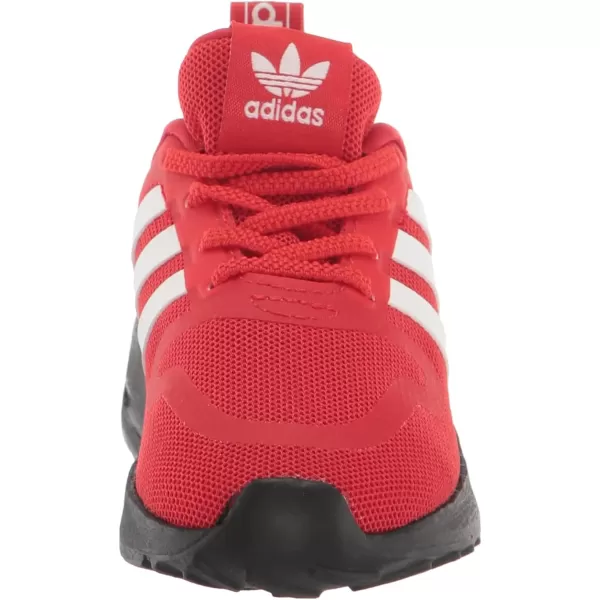 imageadidas UnisexChild Smooth Runner Elastic SneakerVivid RedWhiteBlack Elastic