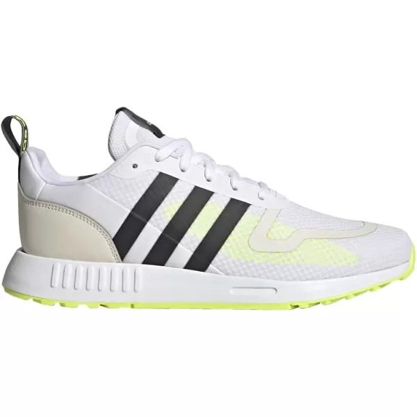 imageadidas UnisexChild Smooth Runner Elastic SneakerWhiteCarbonWonder White