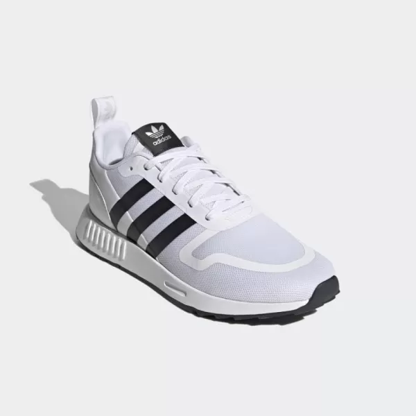 imageadidas UnisexChild Smooth Runner Elastic SneakerWhiteCore BlackDash Grey