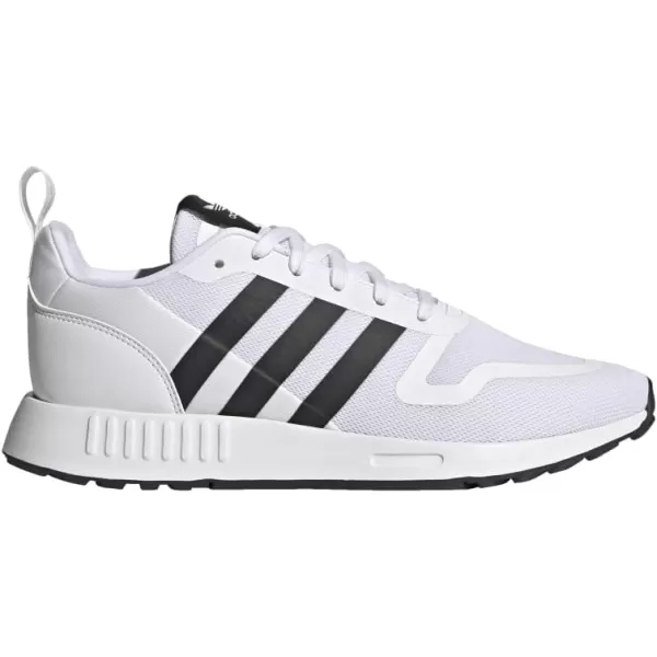 imageadidas UnisexChild Smooth Runner Elastic SneakerWhiteCore BlackDash Grey