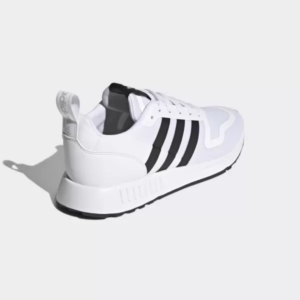 imageadidas UnisexChild Smooth Runner Elastic SneakerWhiteCore BlackDash Grey