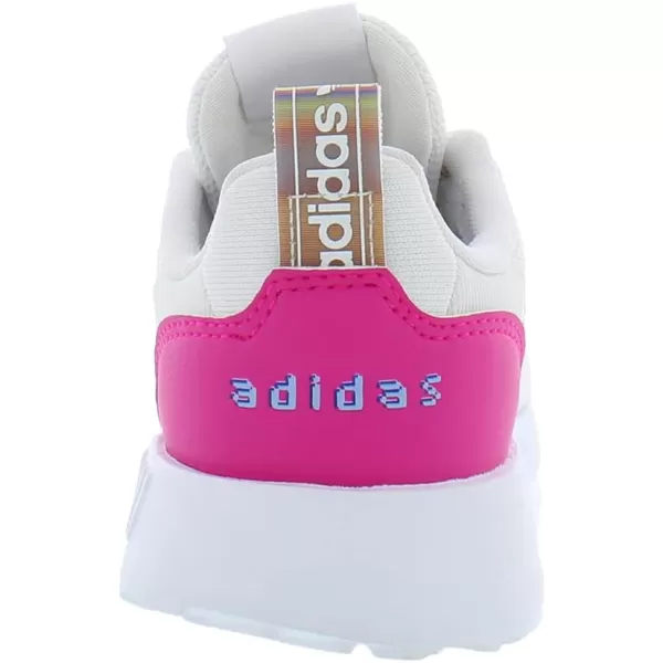 imageadidas UnisexChild Smooth Runner Elastic SneakerWhiteMultipink