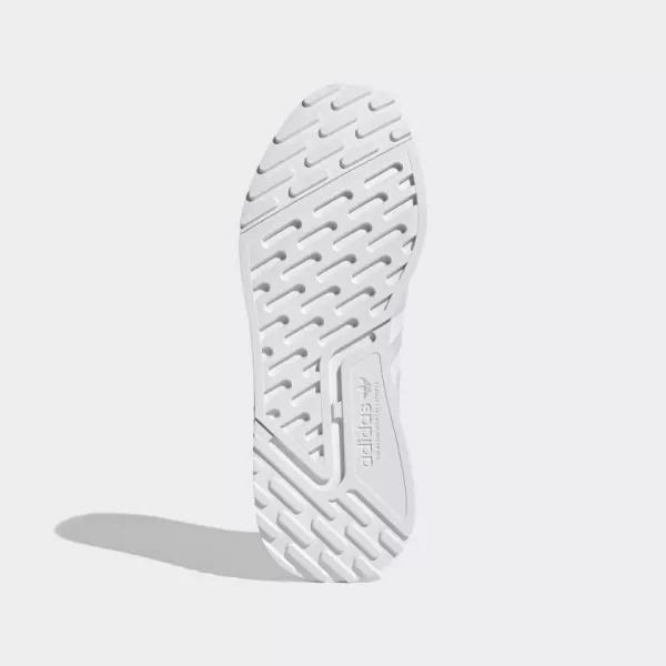 imageadidas UnisexChild Smooth Runner Elastic SneakerWhiteWhiteWhite