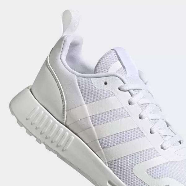 imageadidas UnisexChild Smooth Runner Elastic SneakerWhiteWhiteWhite