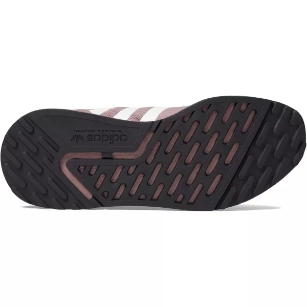 imageadidas UnisexChild Smooth Runner Elastic SneakerWonder OxideWhiteBlack