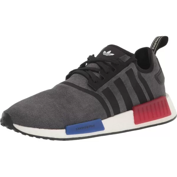 imageadidas Mens NmdR1 ShoesBlackSemi Lucid BlueGlory Red