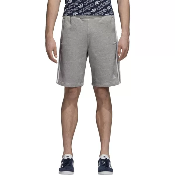 imageadidas Originals Mens 3Stripes ShortsMedium Grey Heather