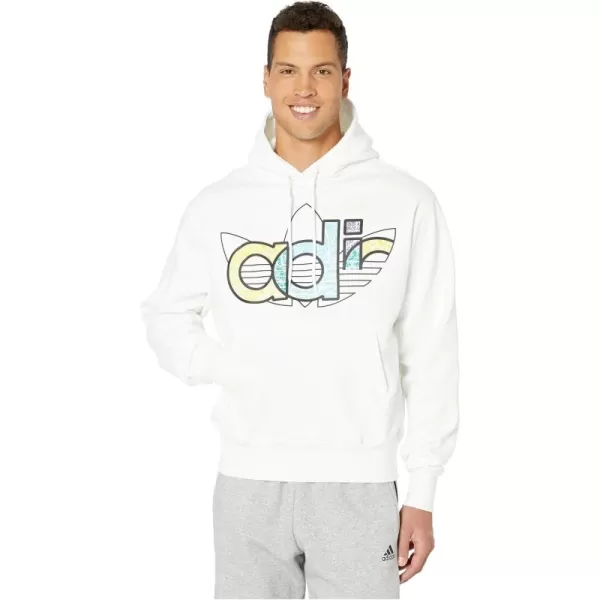 imageadidas Originals Mens Adicolor Essentials Trefoil HoodieWhite1