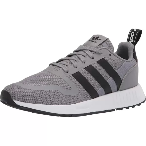 imageadidas UnisexChild Smooth Runner Elastic SneakerGreyBlackWhite