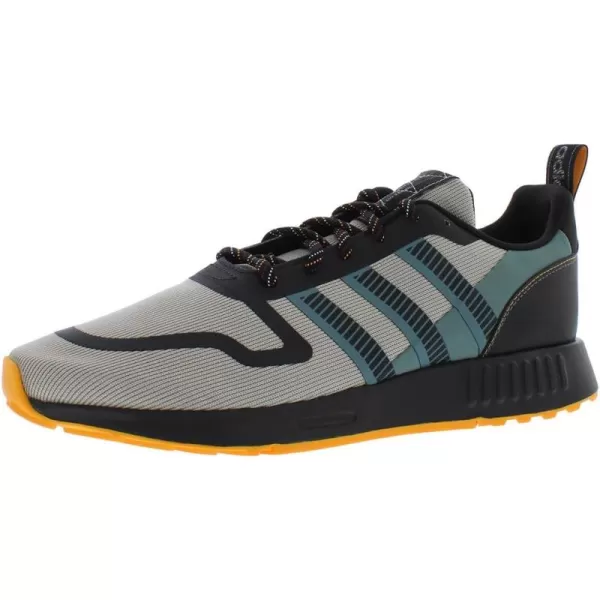 imageadidas UnisexChild Smooth Runner Elastic SneakerLight BrownHazy EmeraldOrange Rush