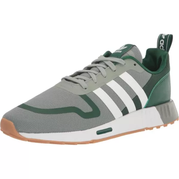 imageadidas UnisexChild Smooth Runner Elastic SneakerSilver GreenWhiteDark Green