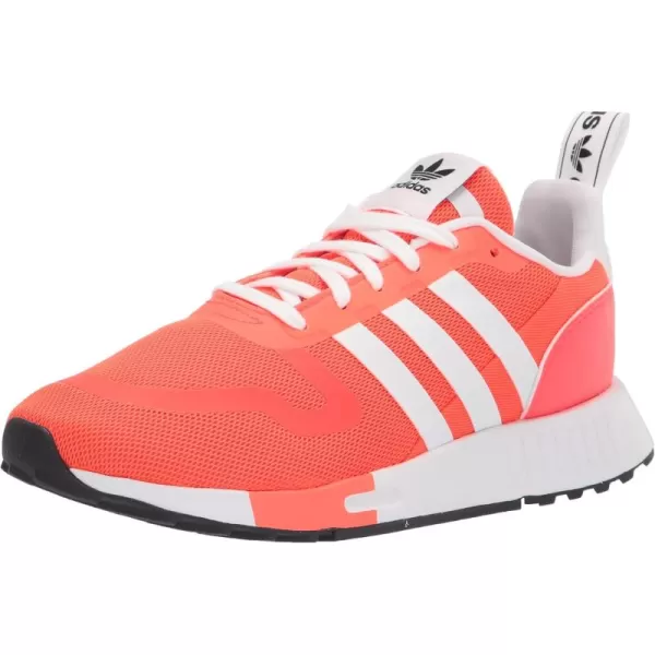 imageadidas UnisexChild Smooth Runner Elastic SneakerSolar RedWhiteBlack