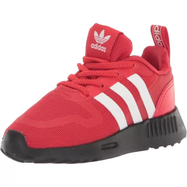 imageadidas UnisexChild Smooth Runner Elastic SneakerVivid RedWhiteBlack Elastic