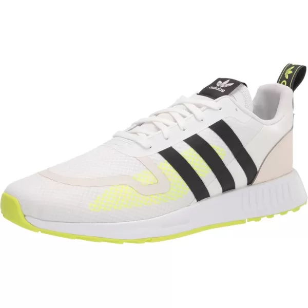 imageadidas UnisexChild Smooth Runner Elastic SneakerWhiteCarbonWonder White