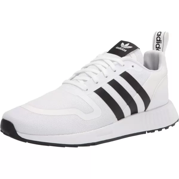 imageadidas UnisexChild Smooth Runner Elastic SneakerWhiteCore BlackDash Grey