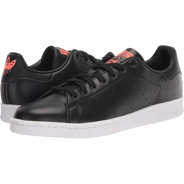 imageadidas Mens Stan Smith SneakerBlackWhiteTurbo