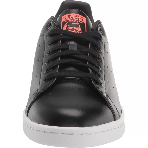 imageadidas Mens Stan Smith SneakerBlackWhiteTurbo