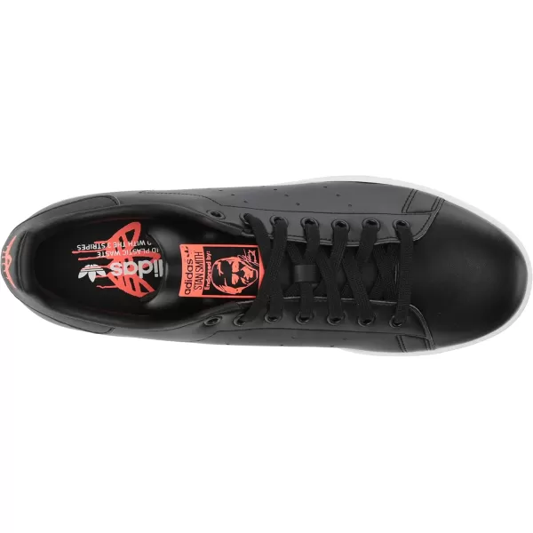 imageadidas Mens Stan Smith SneakerBlackWhiteTurbo