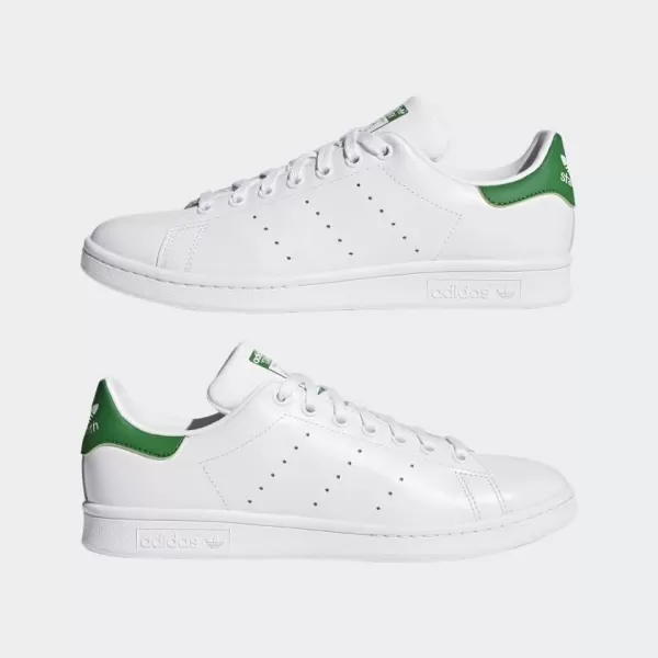 imageadidas Mens Stan Smith SneakerCloud WhiteCore WhiteGreen