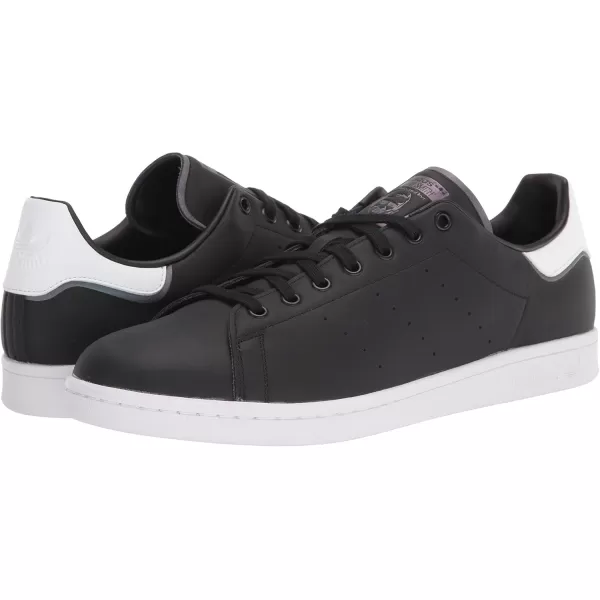 imageadidas Mens Stan Smith SneakerCore BlackBlackWhite