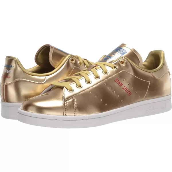 imageadidas Mens Stan Smith SneakerGold MetallicGold MetallicCrystal White