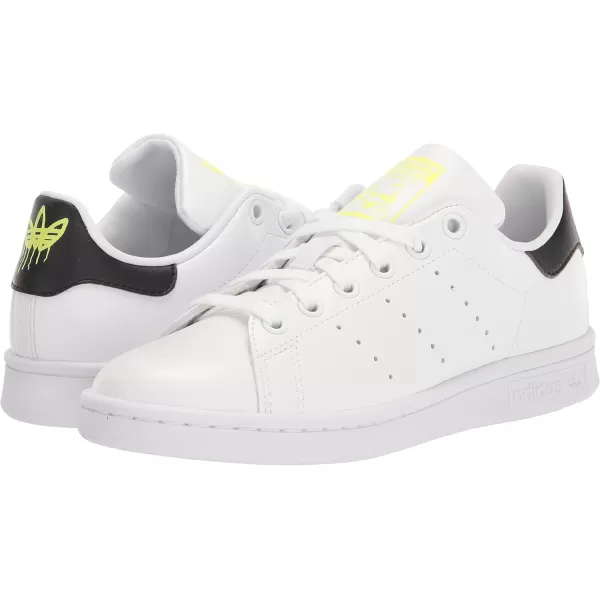 imageadidas Mens Stan Smith SneakerWhiteBlackSolar Yellow