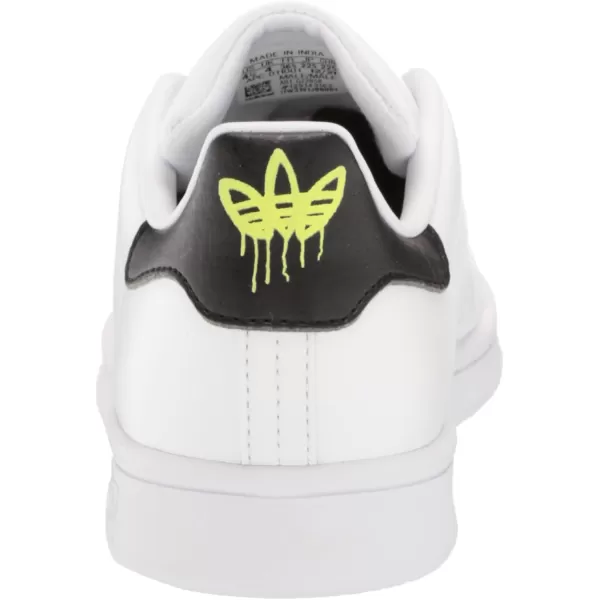 imageadidas Mens Stan Smith SneakerWhiteBlackSolar Yellow