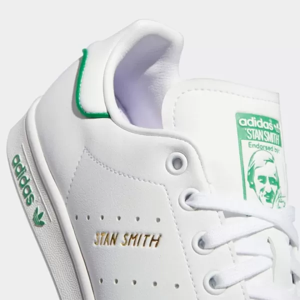 imageadidas Mens Stan Smith SneakerWhiteGreenPurple