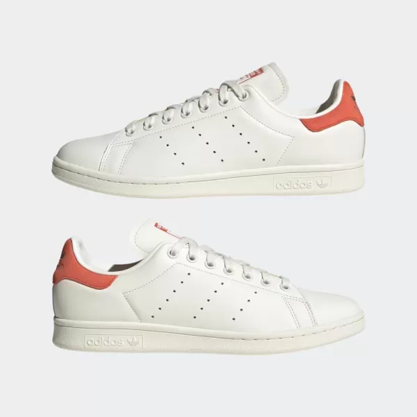 imageadidas Mens Stan Smith SneakerWhiteOff WhitePreloved Red